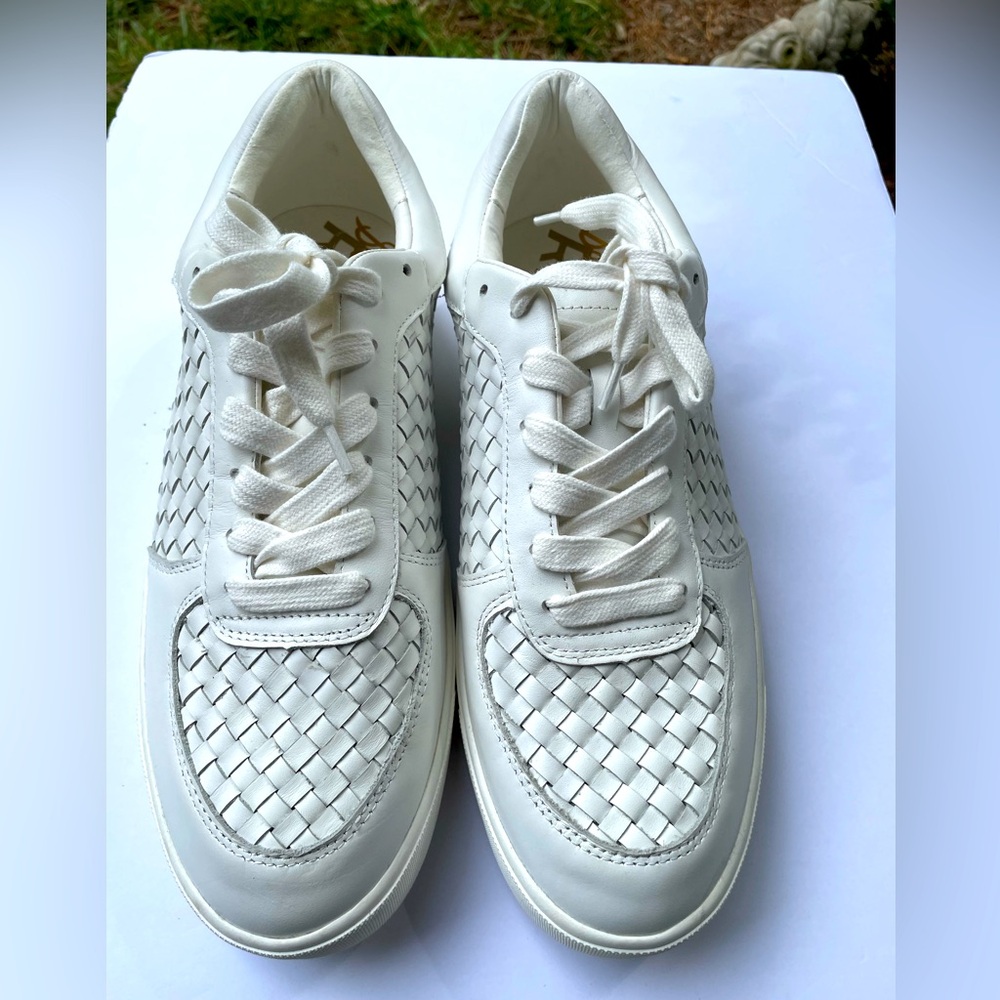 Sam Edelman Women White Woven Sneakers Size 11